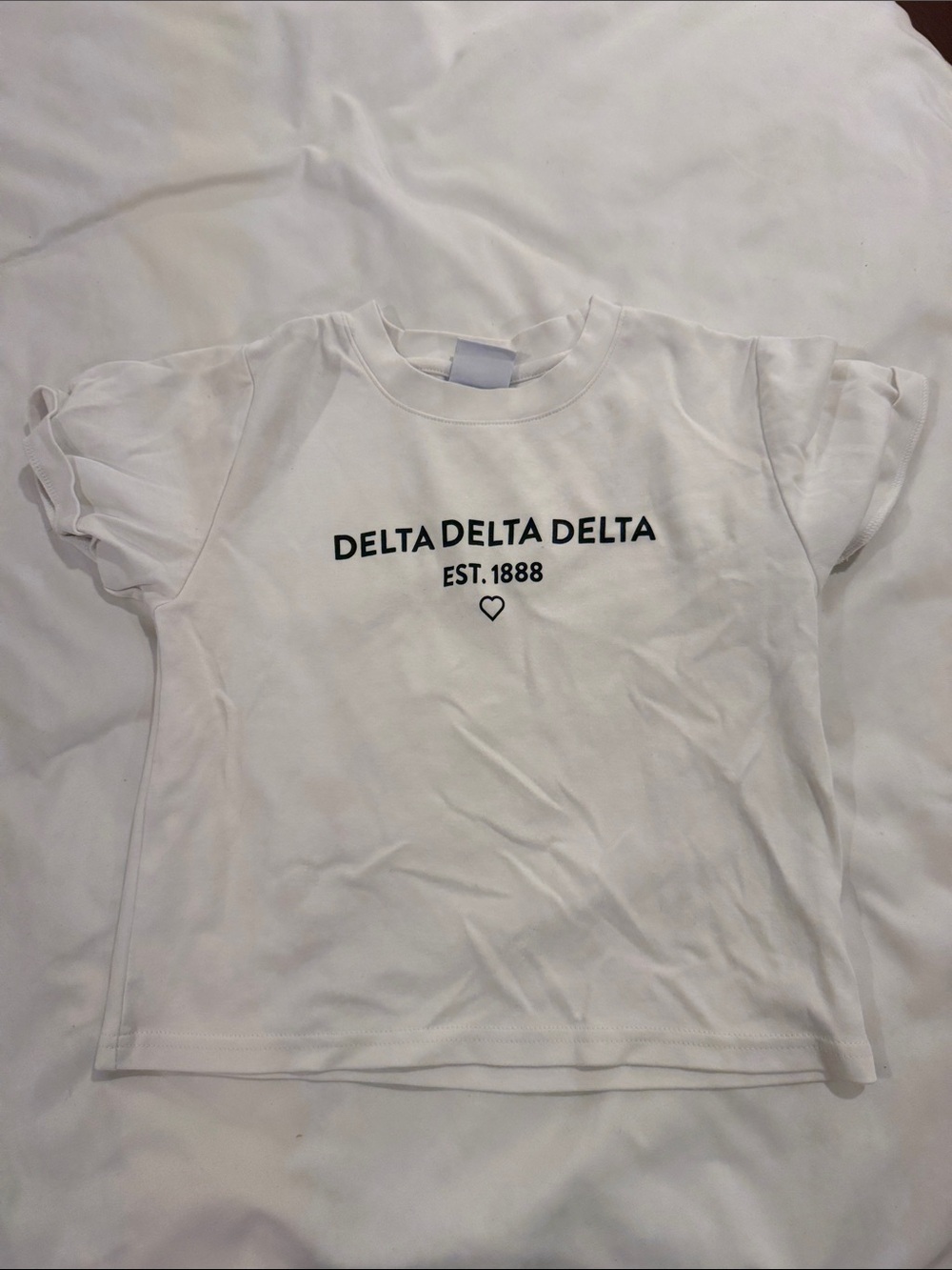 White Tridelta Fitted Tee